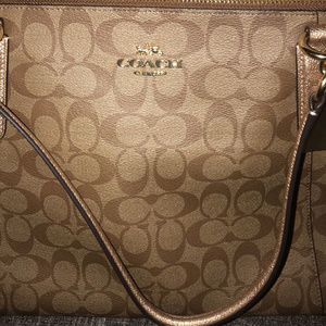 New Coach Ava Tote F37216 Signature Leather Brown